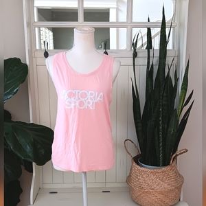 Victoria Sport Pale Coral Pink Tank Top Tee